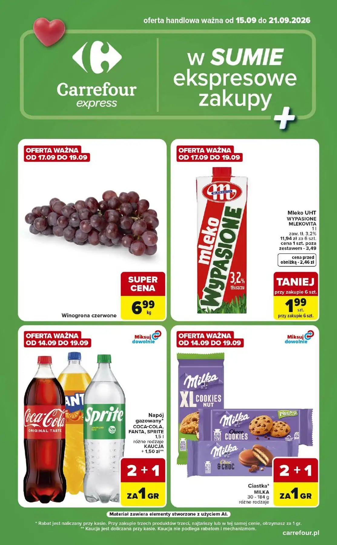 Carrefour Express Gazetka Promocyjna Od 15.09.2026 – 21.09.2026 - Zdjęcie 1 Od 15.09.2026