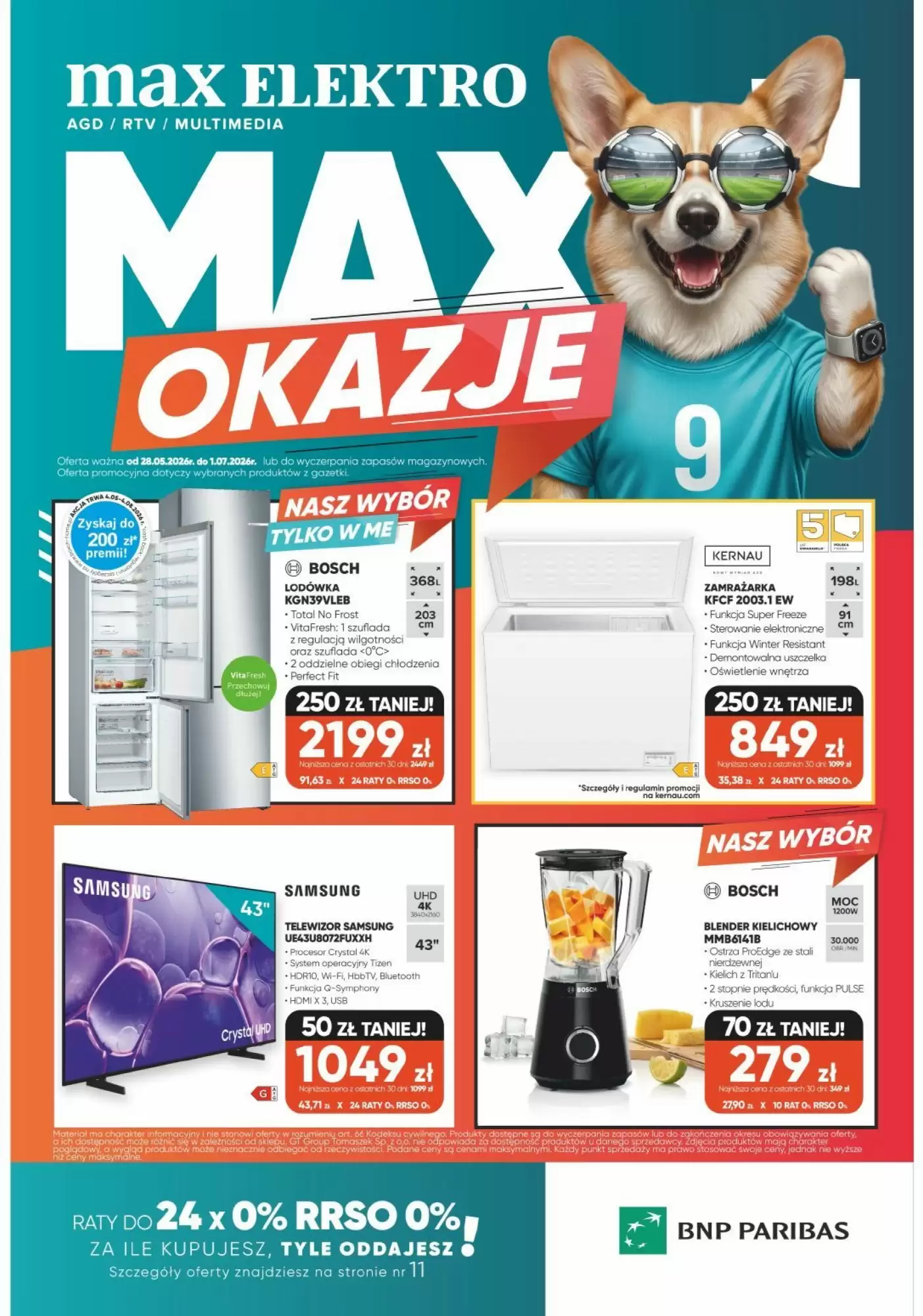 Max Elektro Gazetka Promocyjna Od 28.05.2026 Do 01.07.2026 - Zdjęcie 1 Od 28.05.2026