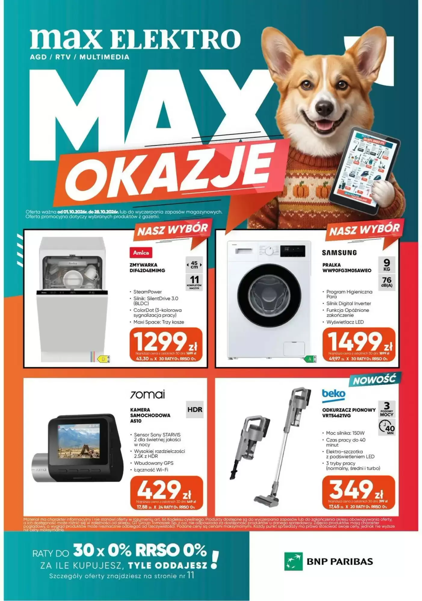 Max Elektro Gazetka Promocyjna Od 01.10.2026 Do 30.10.2026 - Zdjęcie 1 Max Elektro