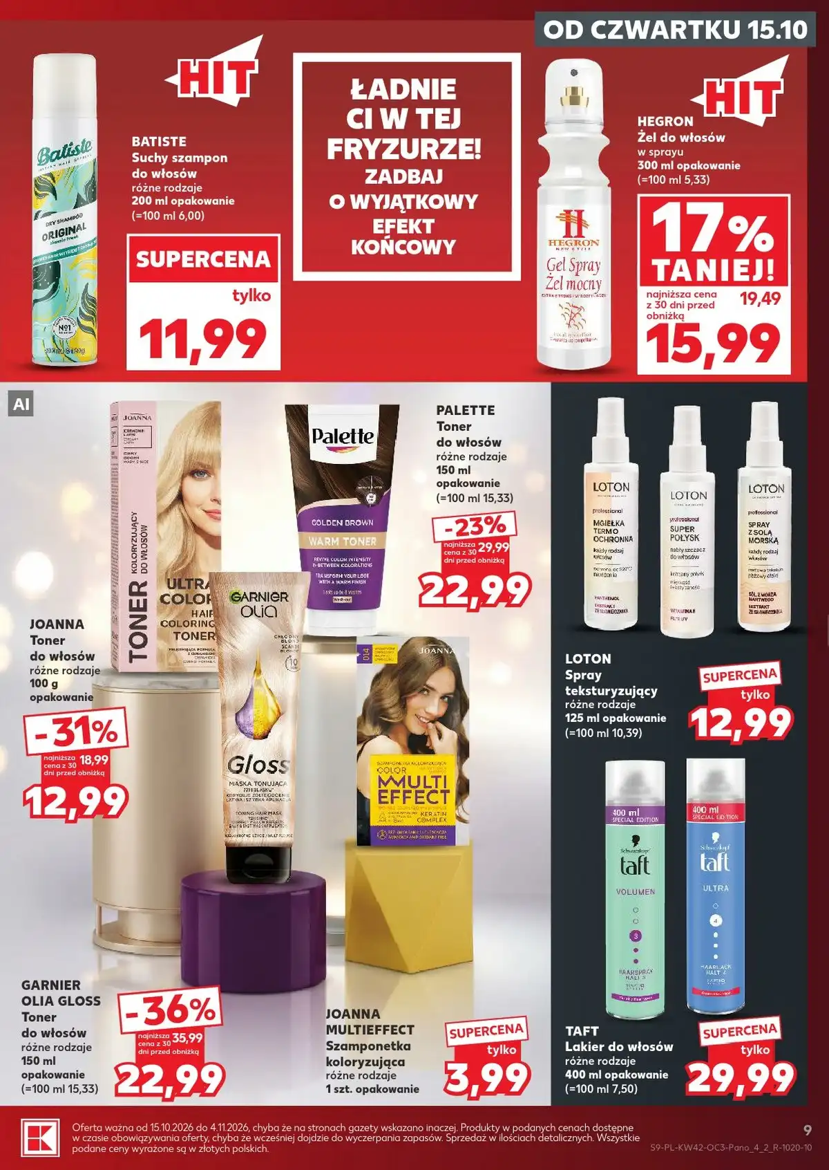 Kaufland Gazetka Promocyjna Od 15.10.2026 – 21.10.2026 - Zdjęcie 1 Od 15.10.2026 Drogerie