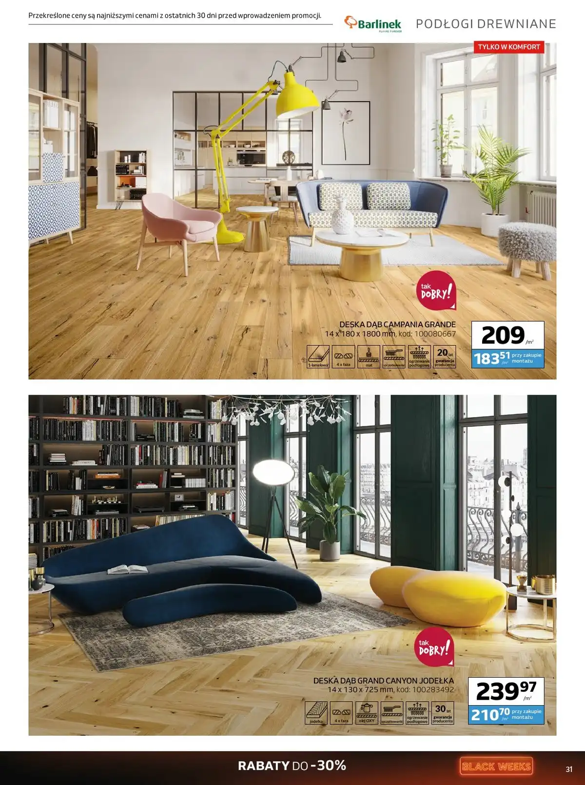 Komfort Gazetka Promocyjna Od 28.10.2026 – 01.12.2026 Black Weeks - Zdjęcie 1 Od 28.10.2026